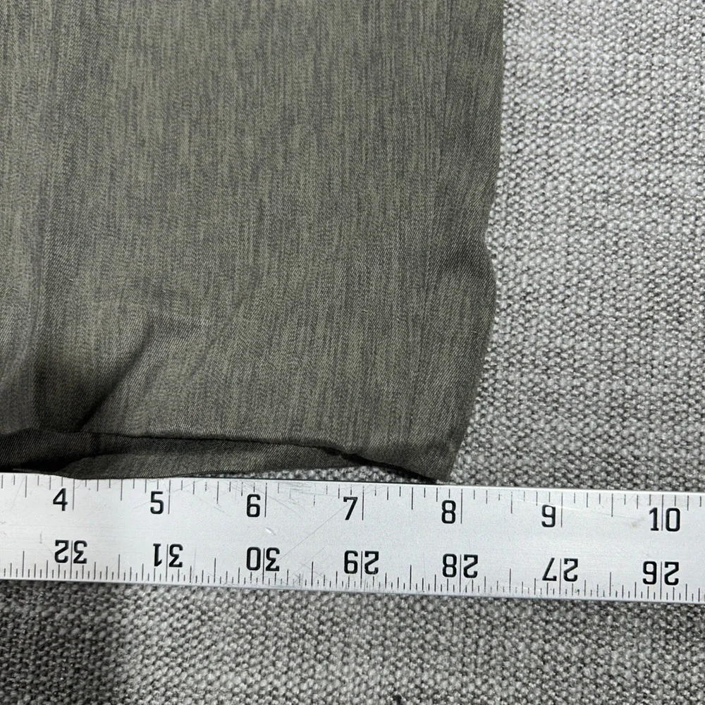 Unbranded Pleated Dress Pants Mens 37x27 Olive Green Gray Excellent Relaxed Fit